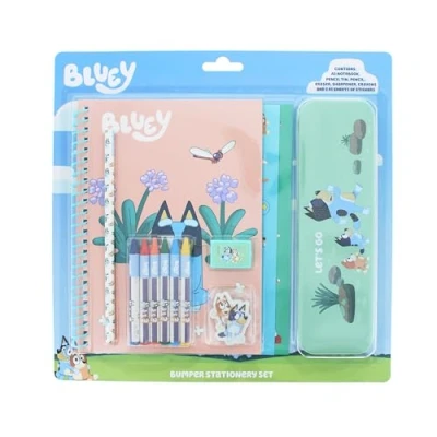 Image of Bluey Bumper Stationery Set School Supply Stationary Sets Supplies Toys Figures