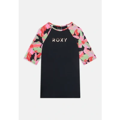 Image of Roxy Active Print Tshirt Anthracite for kids, Size: 8y,