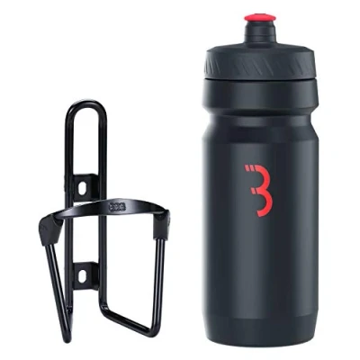 Image of BBB Cycling FuelTank And CompTank Bike Water Bottle Holder With BPA Free Cage Set Universal Fit 550ml BBC 03C, Black / Red