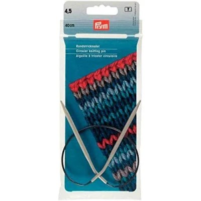 Image of Prym Circular Knitting Needle, Aluminium, Grey, 4.5 mm