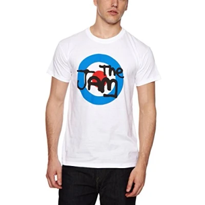 Image of The Jam Spray Logo Men&#039;s T Shirt White Medium