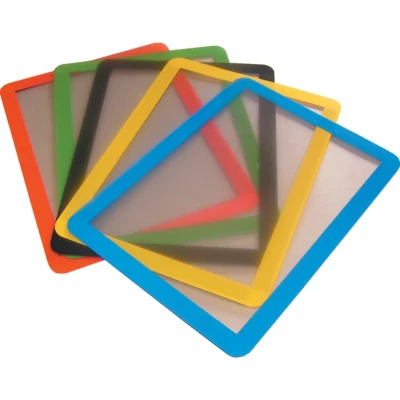 Image of Beaverswood Frame With Transparent Film, Format A4, Pack Of 10, Magnetic, Yellow