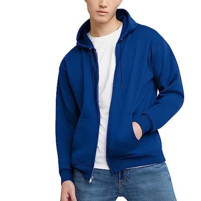 Image of Hanes Men&#039;s Opaque Hoodie, Deep Royal, L