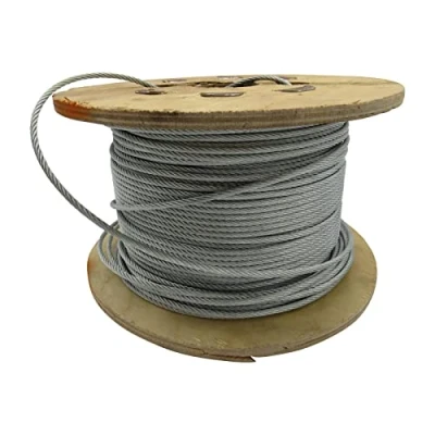 Image of Galvanised Steel Wire Rope Cable 12MM 7x19 (50M Reel 7 x 19 Rigging Marine)
