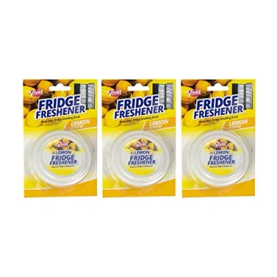Image of Fridge Freshener Eliminates Odours Fresh Lemon Scent (3 Pack)