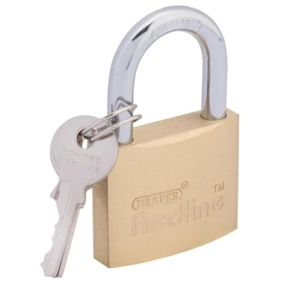 Image of Draper Brass Cylinder Padlock, 40mm