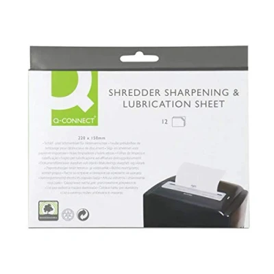 Image of Q Connect Shredder Sharpening And Lubrication Sheet 220 x 150mm KF18470
