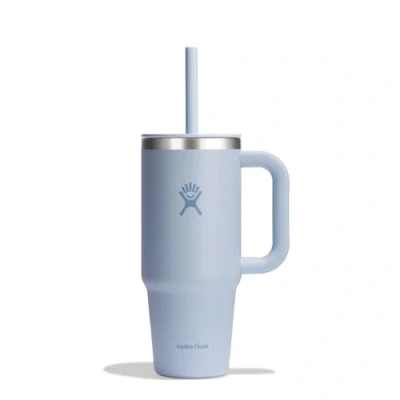 Image of HYDRO FLASK Travel Tumbler 709 ml (24 oz) with Closable Press in Straw lid Stainless Steel Double Wall Vacuum Insulated Splash Resistant Surf
