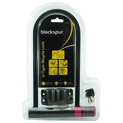 Image of Black 18cm x 31cm Bike U Lock By Blackspur