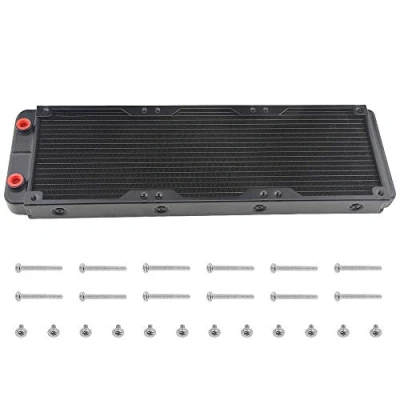 Image of BXQINLENX 18 Pipe Aluminum Heat Exchanger Radiator for PC CPU CO2 Laser Water Cool System Computer 360mm(B)