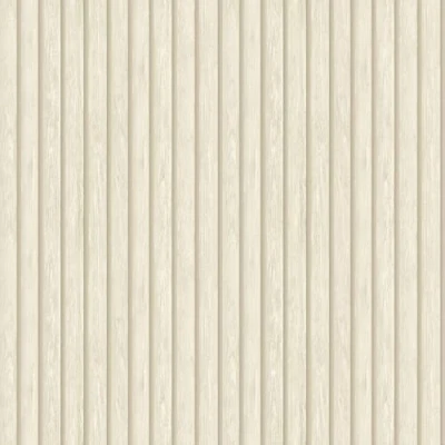 Image of Natural Wooden Slat Wallpaper Wood Effect Modern Contemporary Feature Wall Bedroom Kitchen