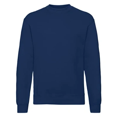 Image of Fruit of the Loom Men&#039;s 62 202 0 Pullover Sweater, Navy, L