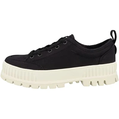Image of Palladium Pallashock Unisex Trainers, Size: 8, Black Textile