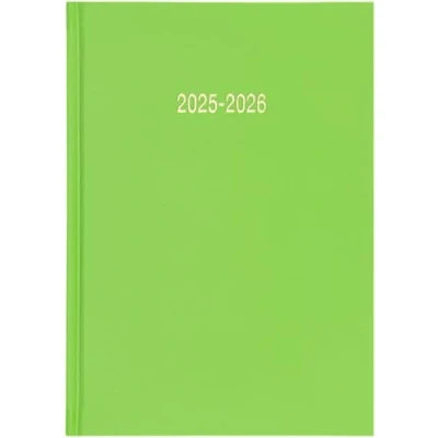 Image of Star Note 2025 2026 Academic Diary School Planner Student Oragniser (Lime Green, A5 Page a Day)