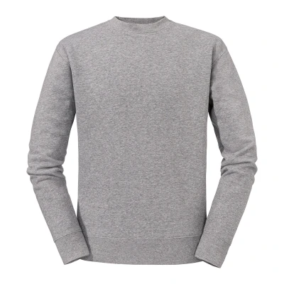 Image of Russell Athletic Mens Set in Sweatshirt (Sport Heather) Grey Size Medium