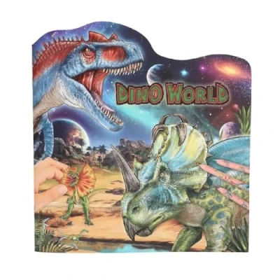Image of Depesche Dino World Colour And Sticker Book