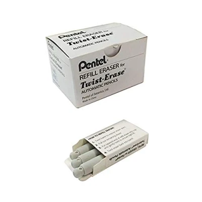 Image of Pentel Refill Erasers for Twist Erase Series Pencils Pack of 36 (E10)