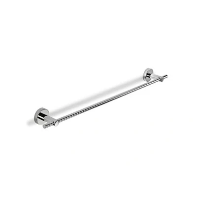 Image of Croydex Flexi Fix Pendle Towel Rail, Chrome, Silver, 85 x 675 45mm
