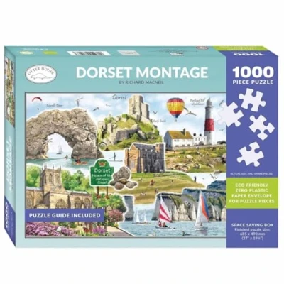 Image of Otter House Gift Jigsaw Puzzle 1000 Piece Dorset Montage