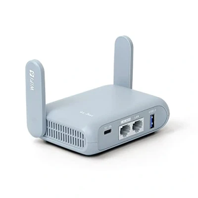 Image of GL.iNet GL MT3000 (Beryl AX) Small Portable Wifi 6 Router, Dual Band Gigabit Wireless Router for Home &amp; Travel, Speed up to 3000 Mbps, VPN Cascading / IPV6/ WPA3, 2.5Gbps WAN Port, AdGuard