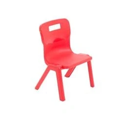 Image of Titan One Piece Chair Size 1 260mm Seat Height Red T1 R