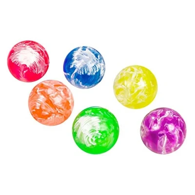 Image of Boland 6 cm Rubber Balls (30 mm), Assorted Colors, Plastic, Birthday Theme