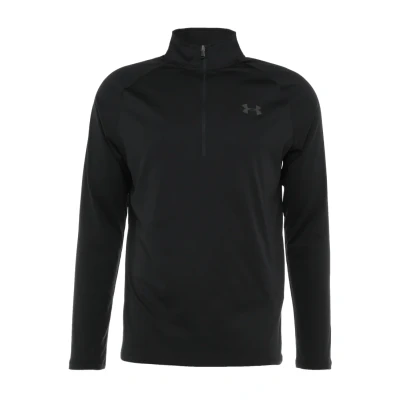 Image of Under Armour UA TECH 2.0 1/2 ZIP Long sleeved top, Men&#039;s, Size: XS, Black/charcoal