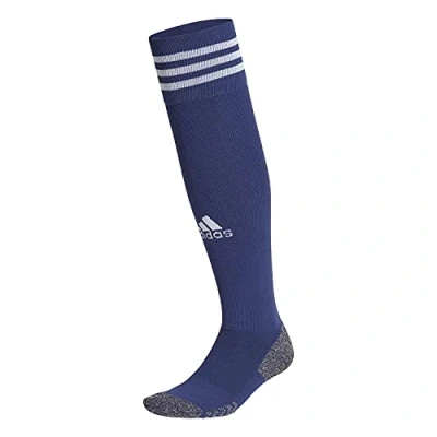 Image of adidas Unisex Adi 21 Knee Socks, Team Navy Blue/White, XS