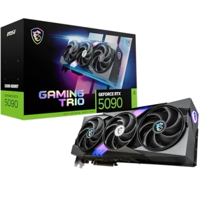 Image of MSI NVIDIA GeForce RTX 5090 32G Gaming TRIO OC GDDR7 512bit Graphics card, Boost Clock up to 2497 MHz, PCIe Gen 5, DLSS 4, DP 2.1 x 3, HDMI 1, ATX