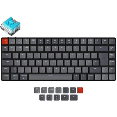 Image of UK Keychron K3v2 Bluetooth Backlit Optical Soldered Click Switches Ultra slim Aluminium Mac/PC 75% Keyboard
