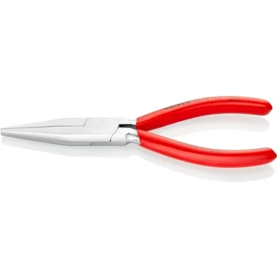 Image of Knipex Long Nose Pliers chrome plated, plastic coated 160 mm 30 13