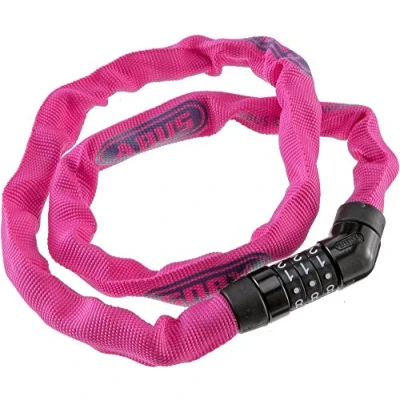 Image of ABUS steel O chain 4804C lock combination made of special security level 3 75 cm Pink