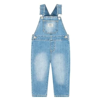 Image of Levi&#039;s Kids Lvn denim shortall Baby Boys Basil Sky 3 months
