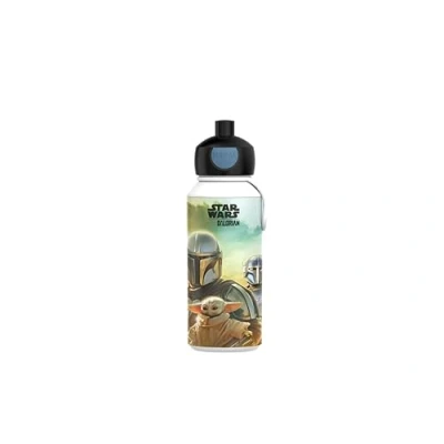Image of Mepal Drinking Bottle Pop up Campus Leak Proof Drink For School BPA free &amp; Dishwasher Safe 400 ml Star Wars