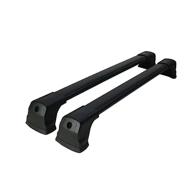 Image of UKB4C Aluminium Roof Bars Rack Black Compatible with Kia Soul 2013 2019 Ps for Fix Point