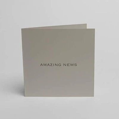 Image of Blake Note Cards Indigo News Pale Grey with Dark envelopes 150mm x Pack of 5