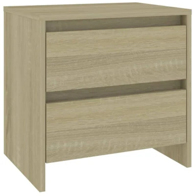 Image of vidaXL Bedside Cabinet Sonoma Oak 45x34.5x44.5 cm Engineered Wood