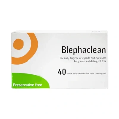 Image of 40 Blephaclean Sterile Eyelid Wipes For Blepharitis Freepost by