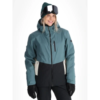 Image of Roxy Peakside Snowboard jacket, Women&#039;s, Size: Medium, Sea pine