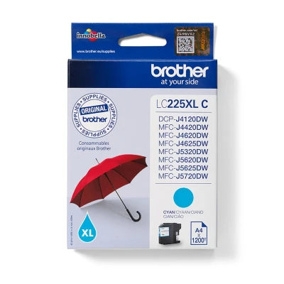 Image of Brother LC225XL Cyan ink cartridge