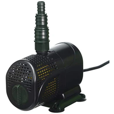 Image of Blagdon Pump for Outdoor Water Feature, High Performance, Adjustable Flow Valve, Pre Filter Cage Reduces Blocking, Economical, Compact, 3 Hose Fittings, Max Rate 1,800 Litres per Hour, Black