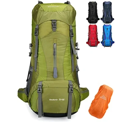 Image of Doshwin 70L Large Backpack Camping Trekking Hiking Travel Rucksack for Women Men (with Rain Cover)