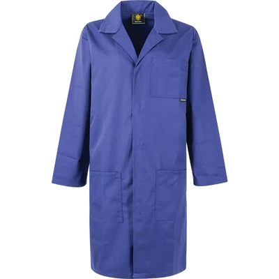Image of Poly Cotton Warehouse Coat White 28
