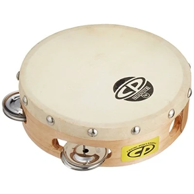 Image of LP Latin Percussion CP Wood Tambourin Holz 6&quot; einreihig mit Fell CP376