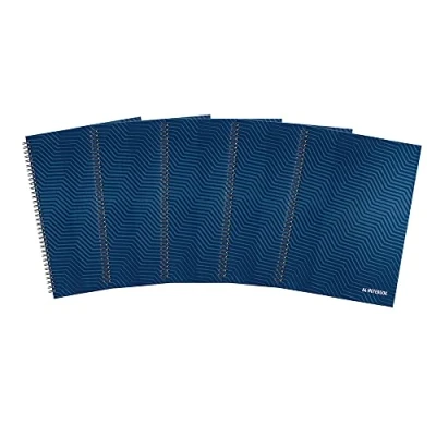 Image of Summit A4 Hardback Wirebound Notebook Ruled, 160 Page, Pack of 5