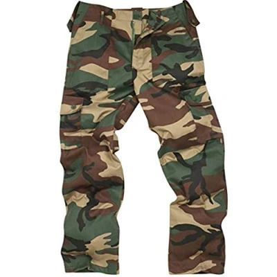 Image of 6 Pocket Camouflage Combat Cargo Trousers Woodland (48)