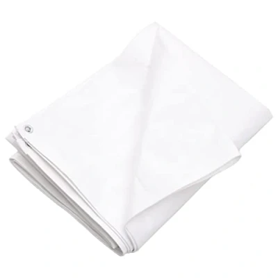 Image of vidaXL Tarpaulin 260 g/m² 4x5 m White HDPE