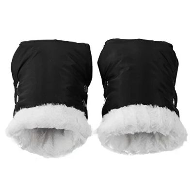 Image of 2X Windproof Warm Stroller Gloves Waterproof Baby Pram Fleece Hand Muff Mittens
