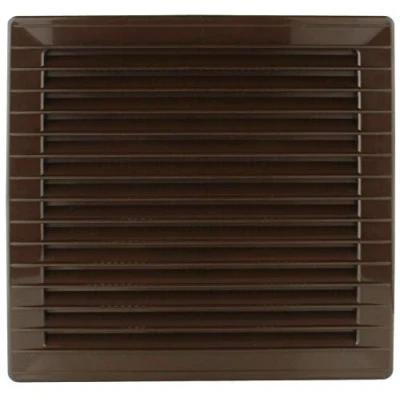 Image of Ventilation Grille with Insect Protection, Diameter 100 mm, end Grille, Protection Square, Brown, ABS MKK®