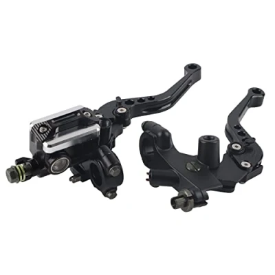 Image of Motorcycle Front Brake Master Cylinder, Universal Clutch Cylinder Reservoir Levers Left &amp; Right 7/8&quot; and Lever for Most Motorbike Handlebar debriyaj kol 25mm